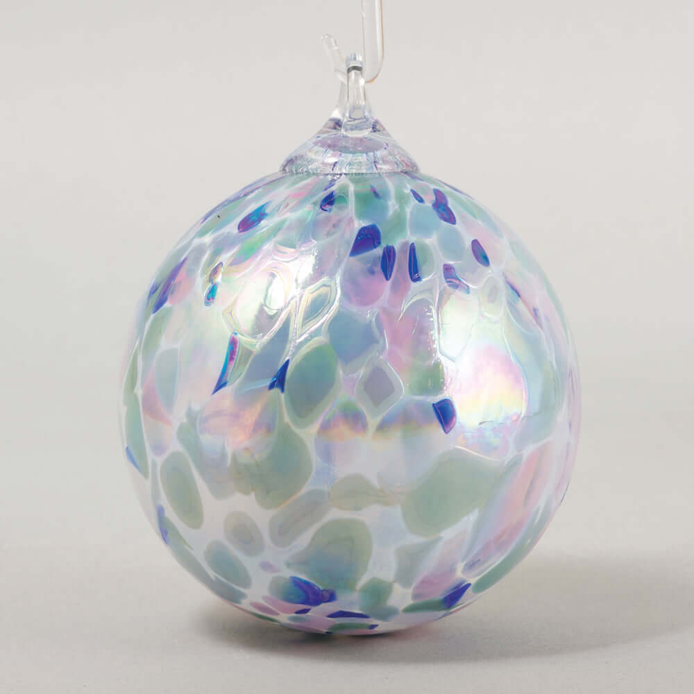 Lavender Fields Glass Ball Ornament