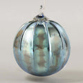 Steel Blue Glass Ball Ornament