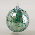 Teal Luster Glass Ball Ornament