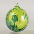 Aqua Wave Glass Ball Ornament