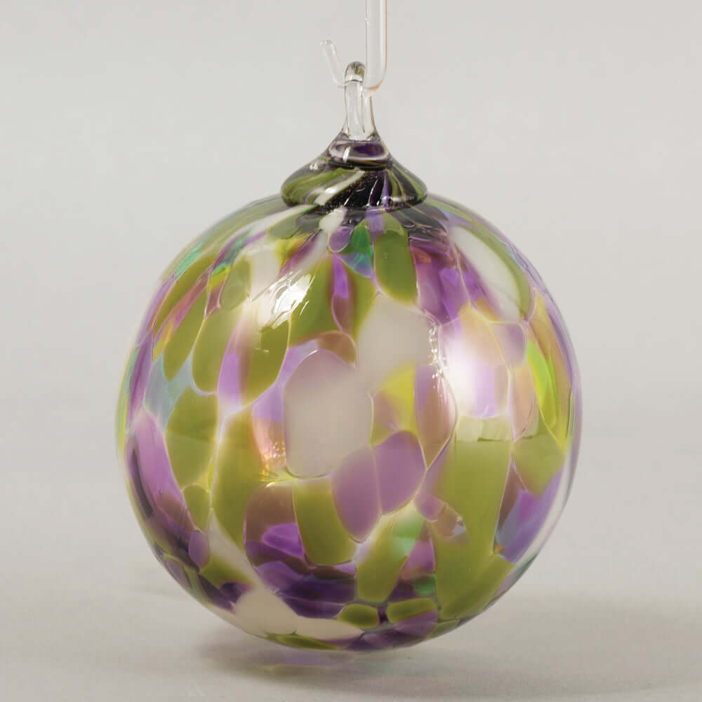 Water Lily Glass Ball Ornament