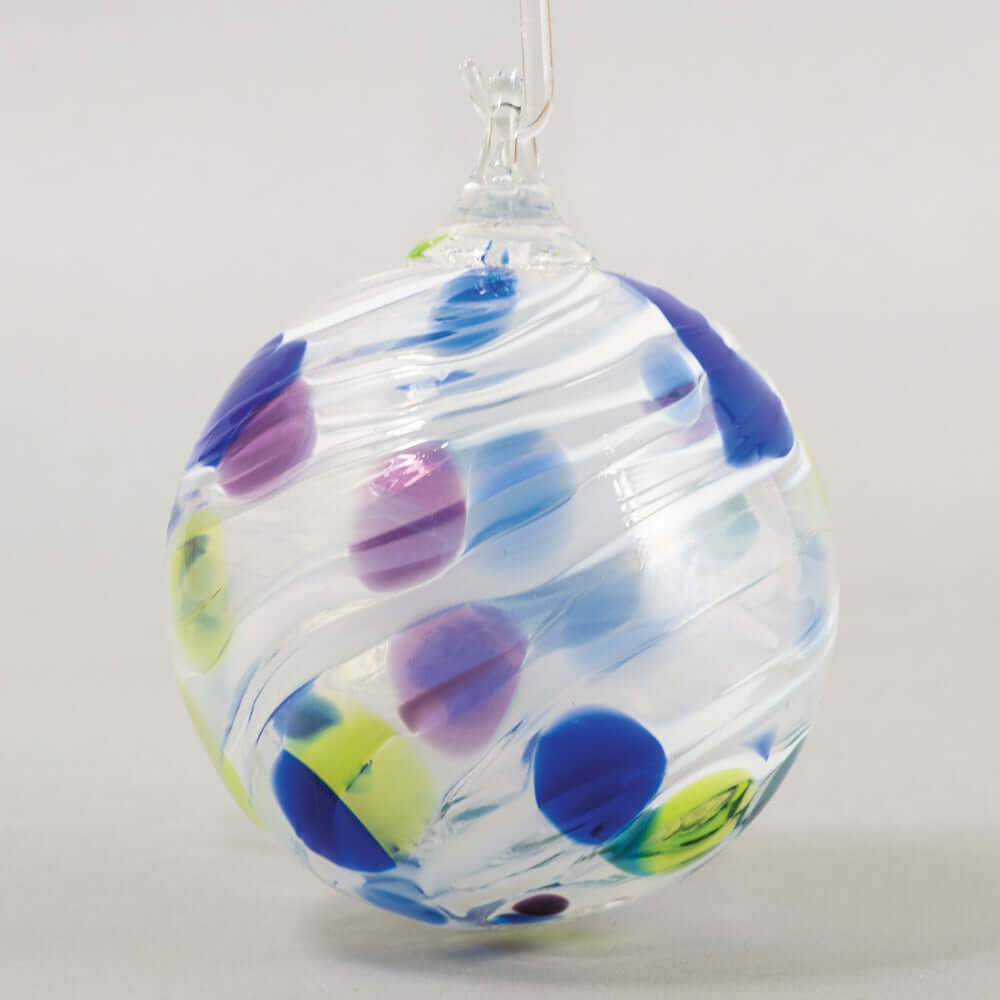 Island Flurry Glass Ball Ornament