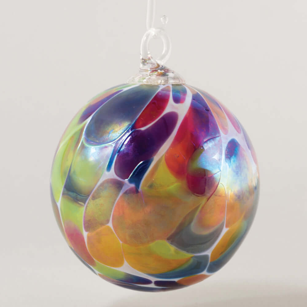 Cornucopia Luster Glass Ball Ornament