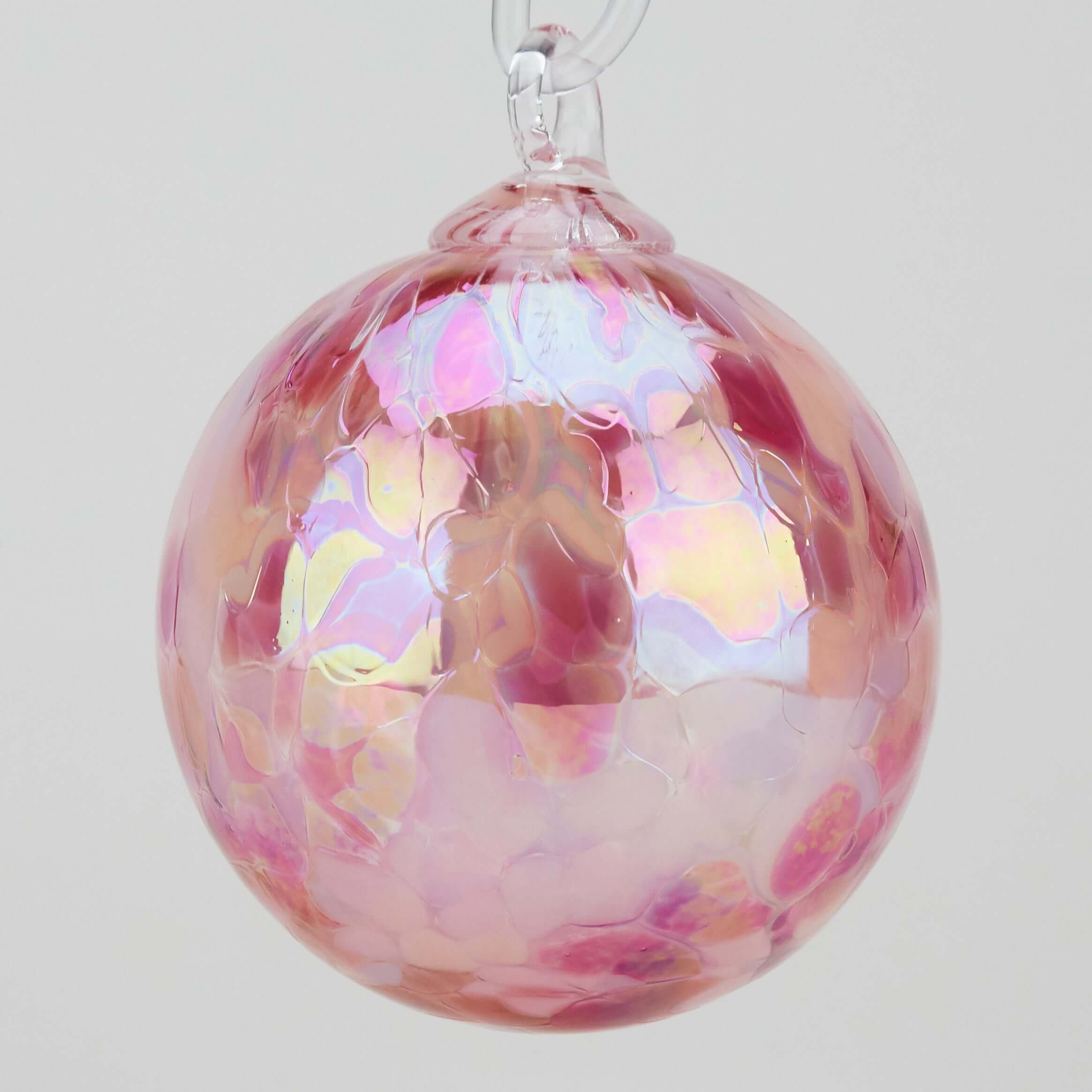 Carnation Glass Ball Ornament