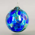 Blue Mosaic Glass Ball Ornament