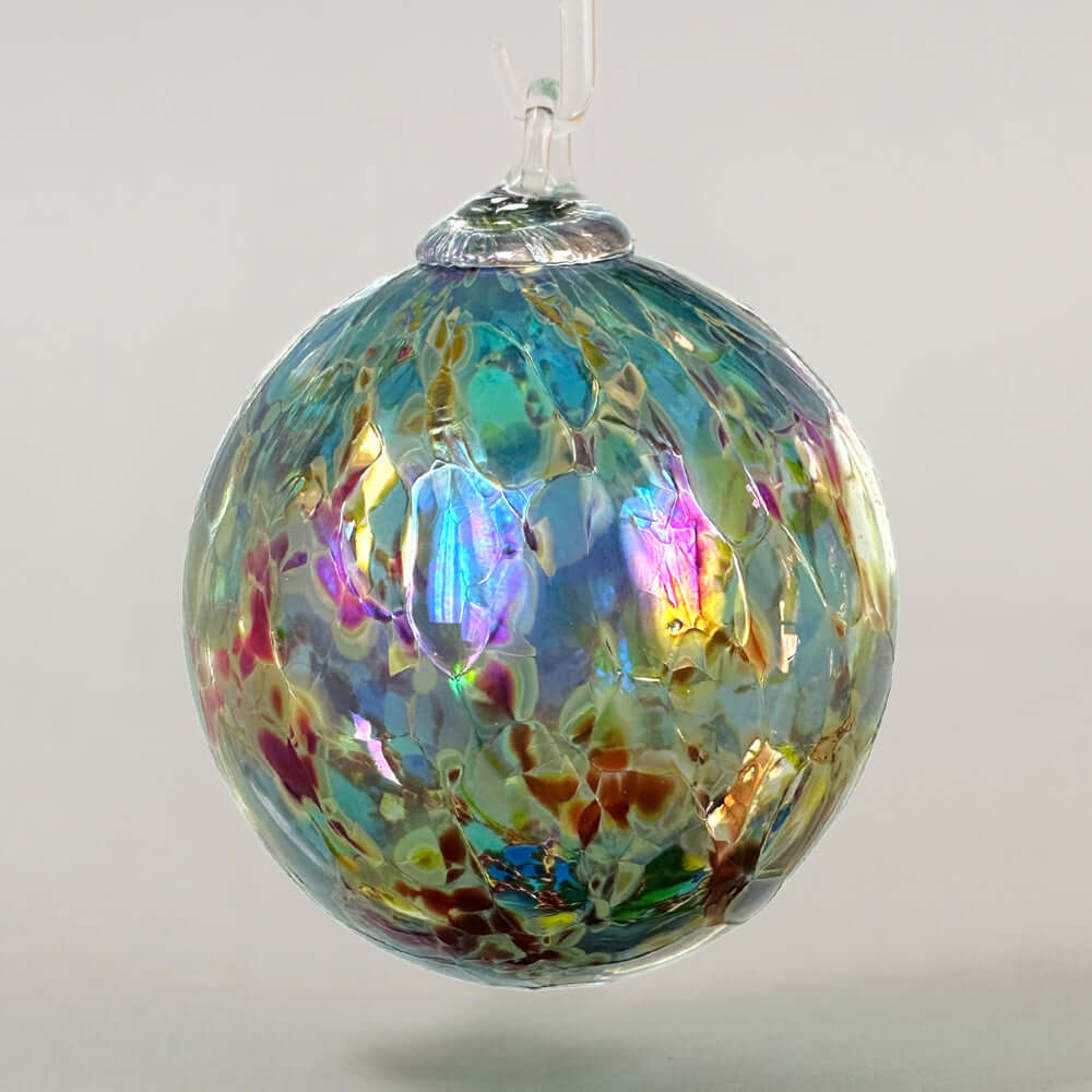 Lava Rock Glass Ball Ornament