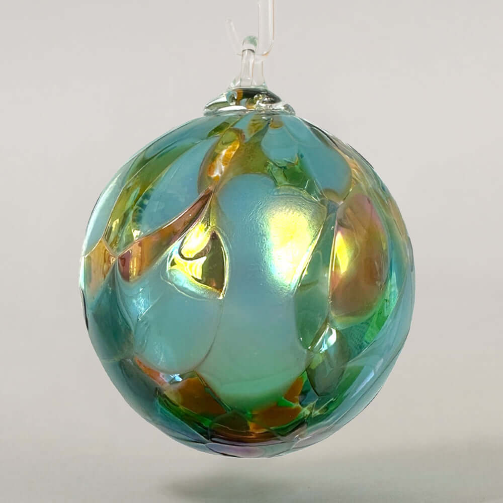 Winter Sunset Glass Ball Ornament