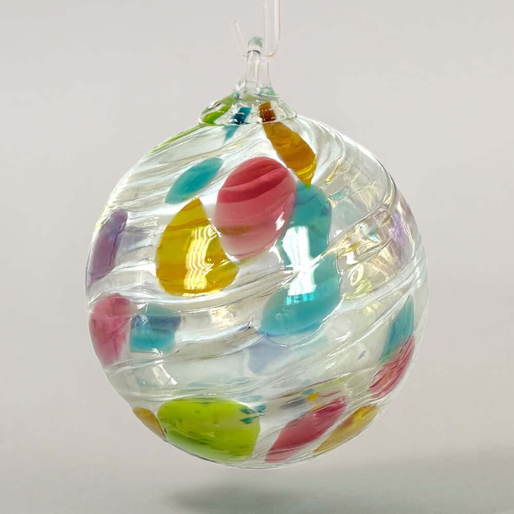 Confetti Glass Ball Ornament