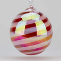 Sangria Swirl Glass Ball Ornament