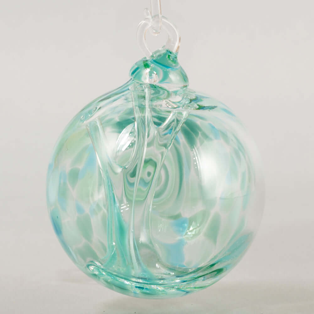 Jade Mosaic Glass Ball Ornament