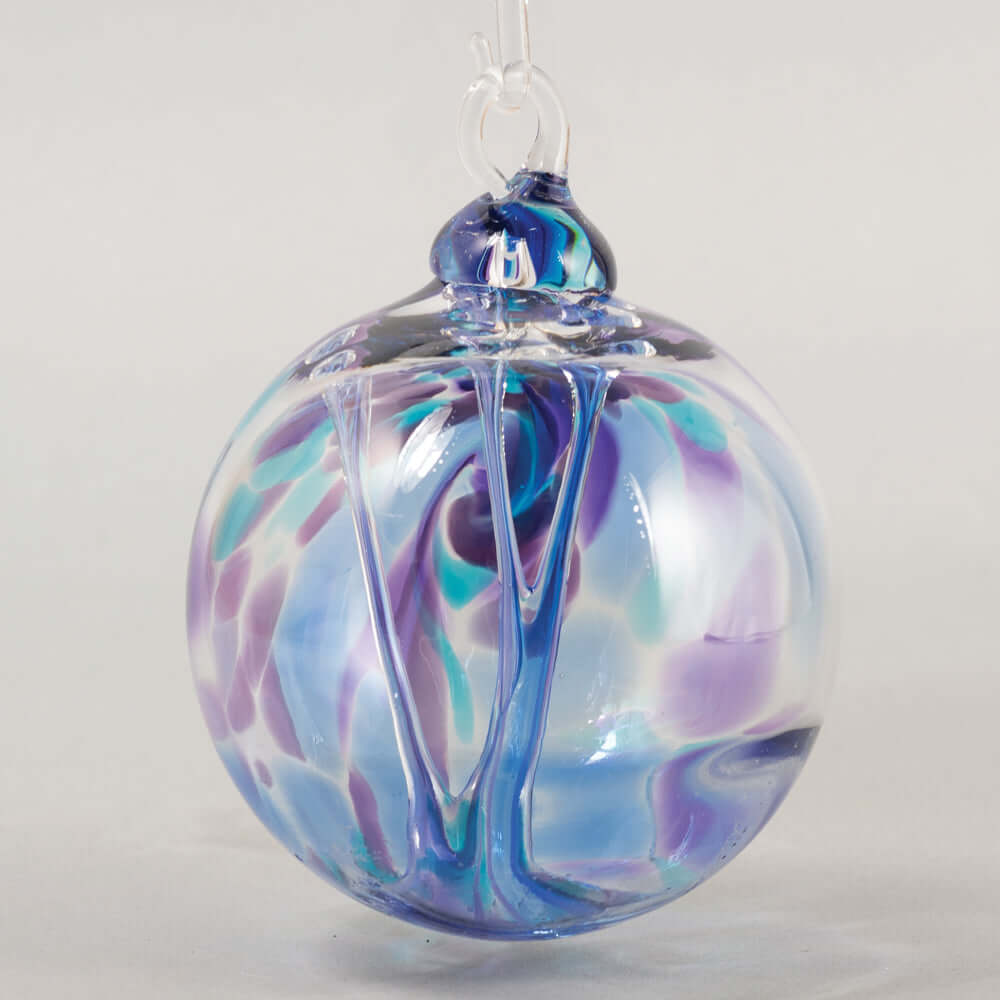 Violet Glass Ball Ornament