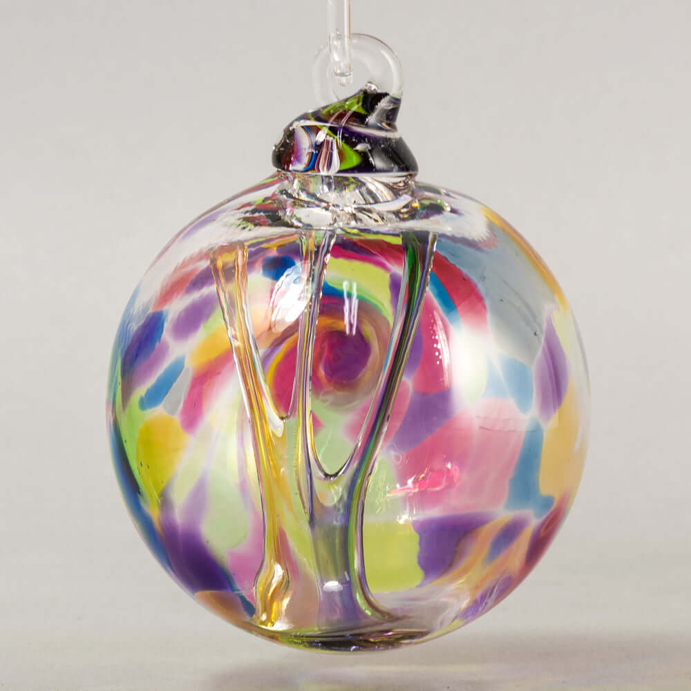 Rainbow Glass Ball Ornament