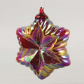 Red Iridescent Glass Star Ornament
