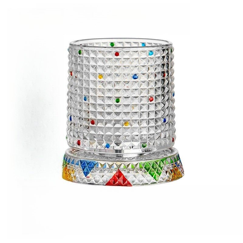 Spinning Crystal Whiskey Tumbler
