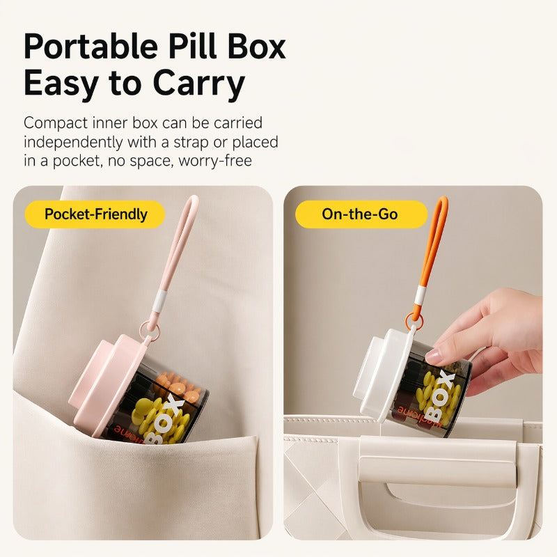 Compact Divided Pill Case