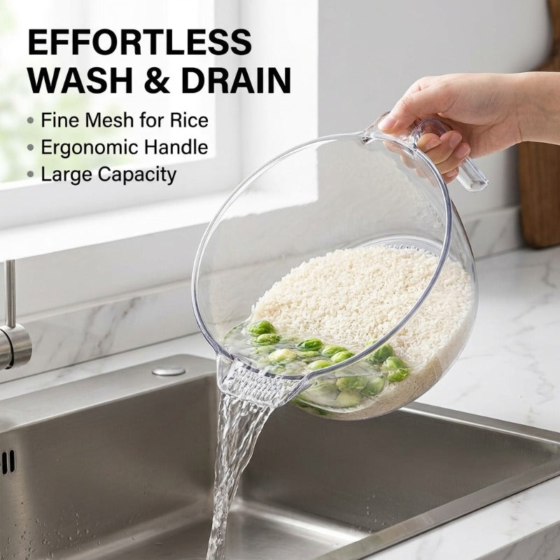 Effortless Pouring Drain Basket