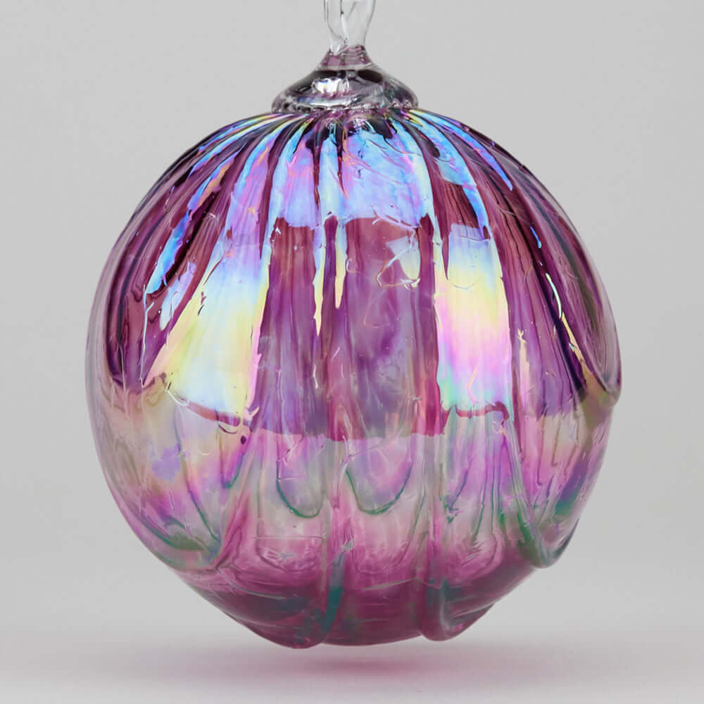 Huckleberry Drape Glass Ball Ornament