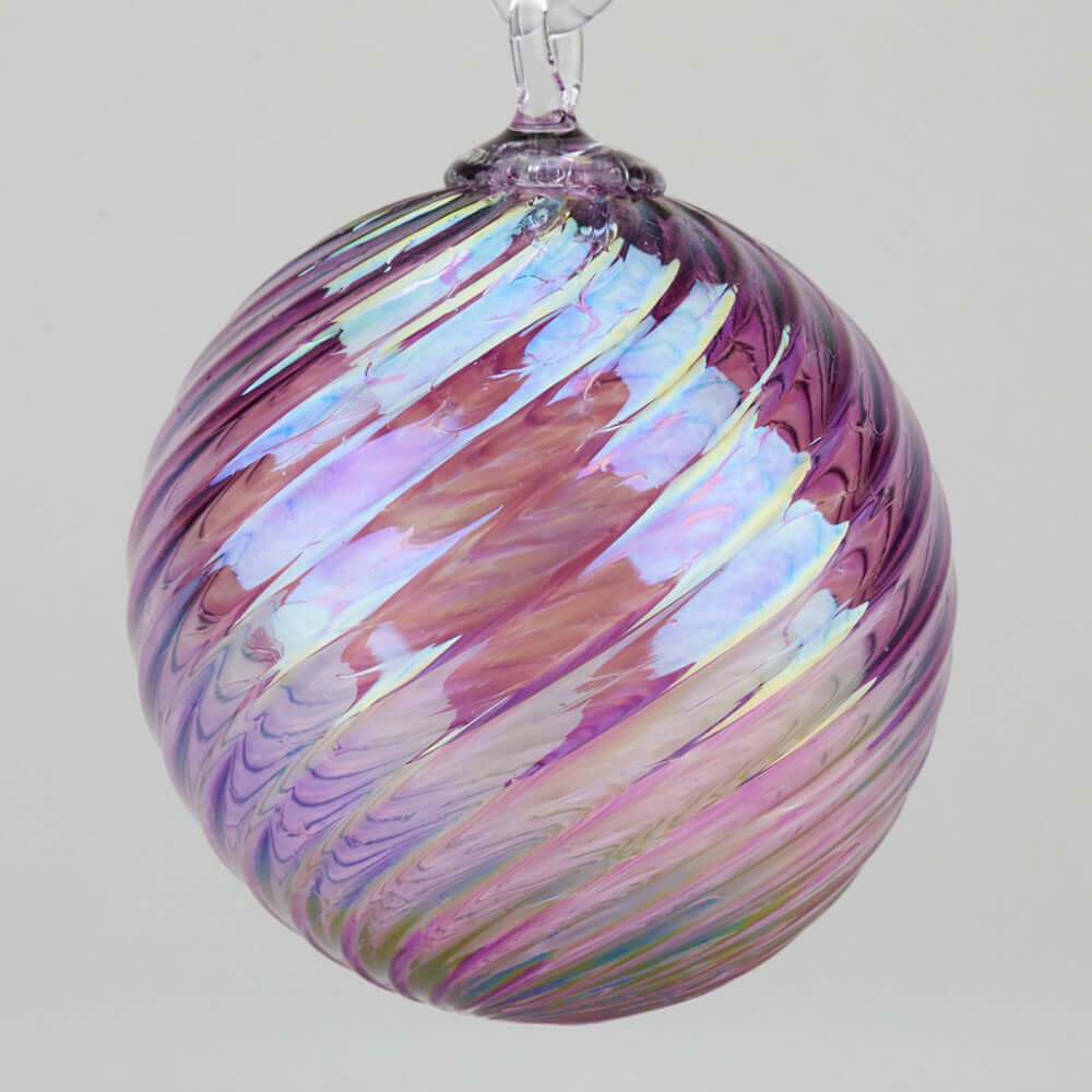 Huckleberry Twist Glass Ball Ornament