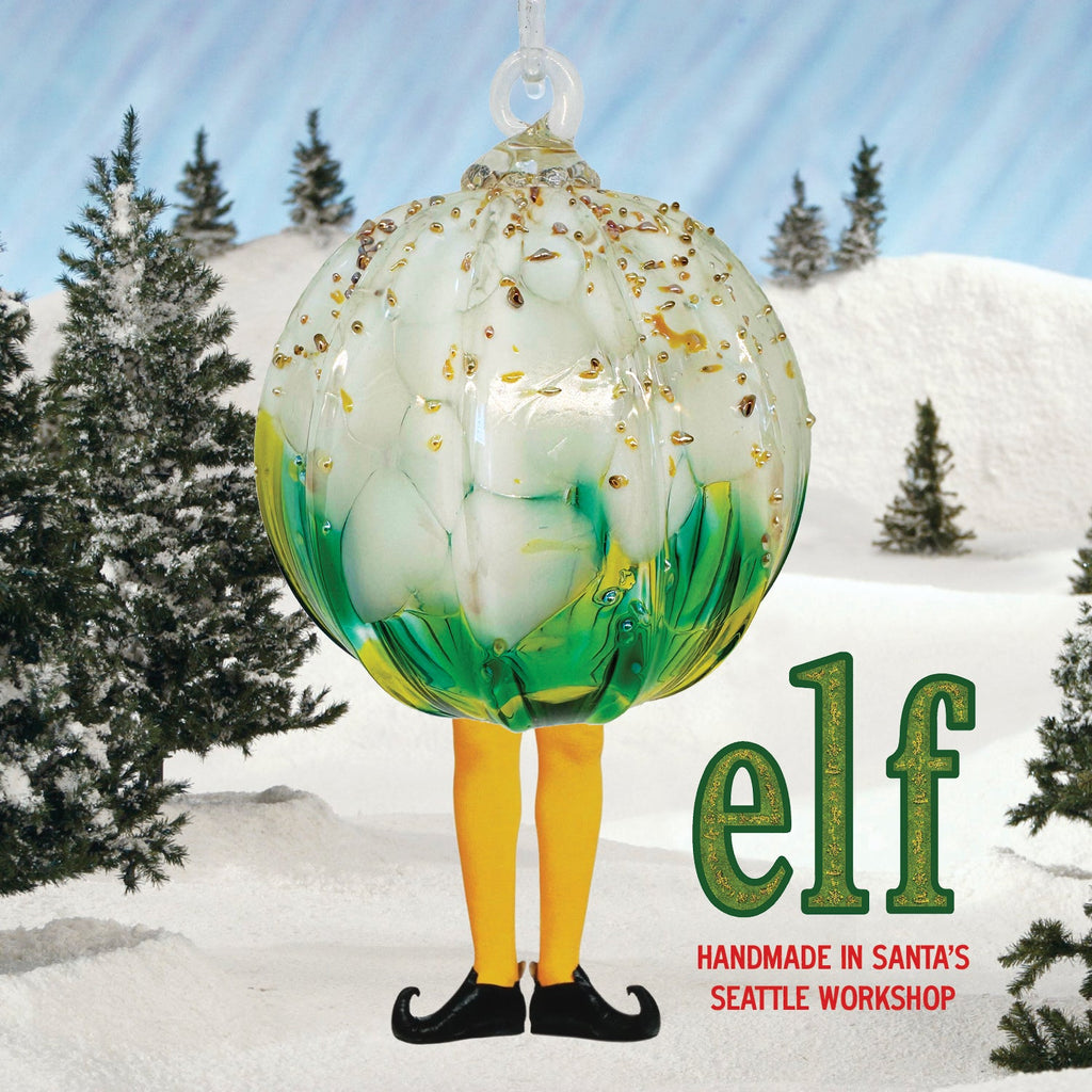 Elf Glass Ball Ornament