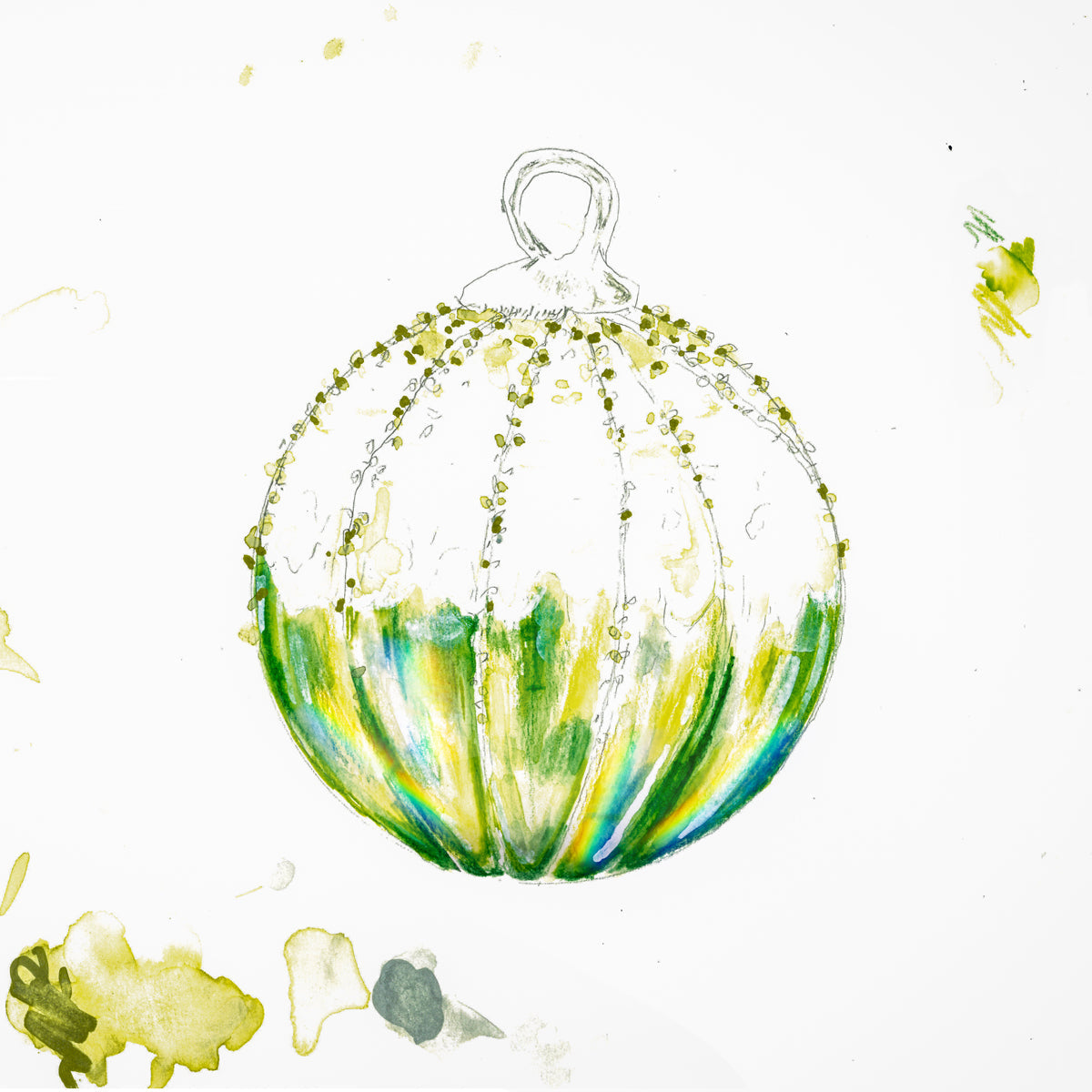 Elf Glass Ball Ornament