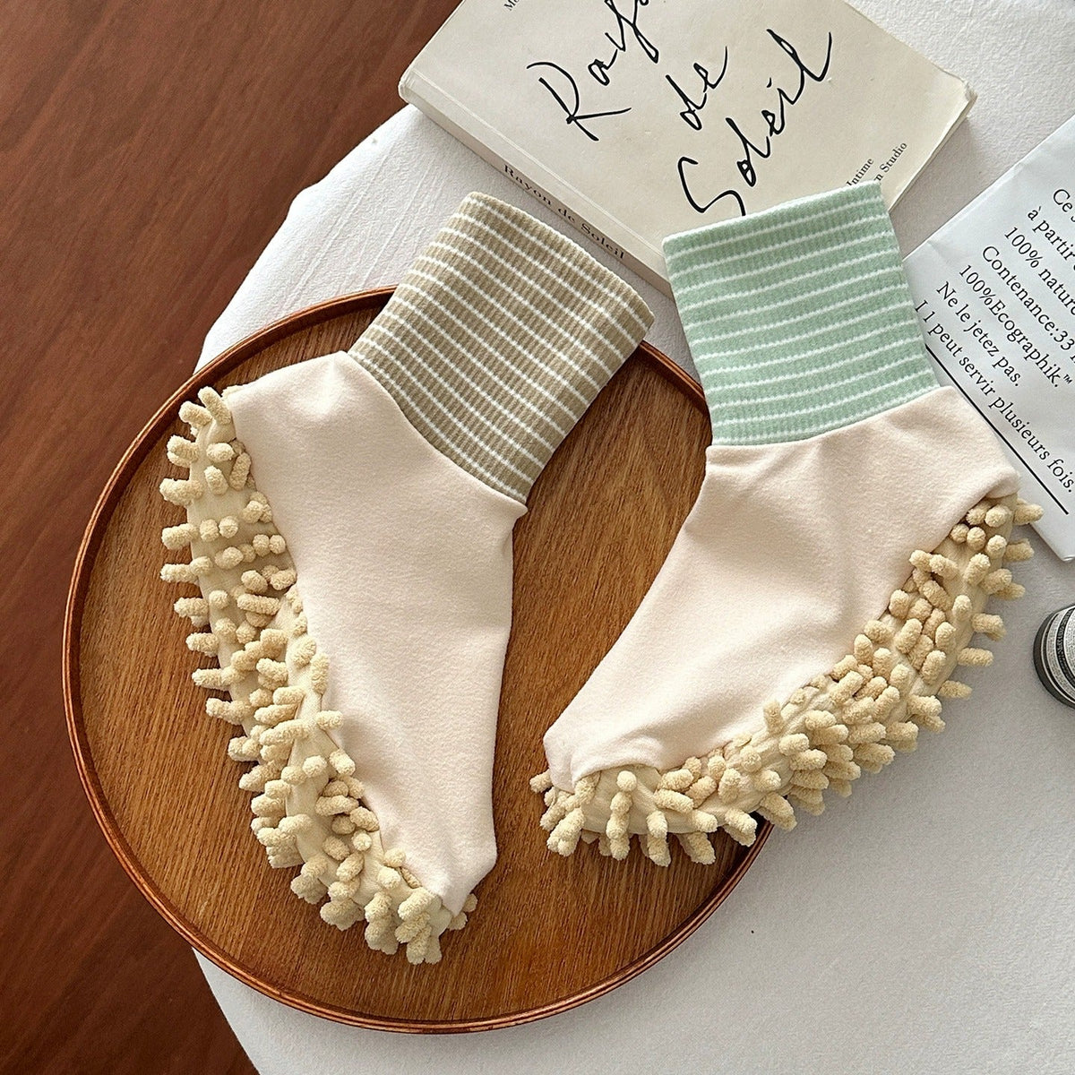 Clean & Walk Plush Mop Socks