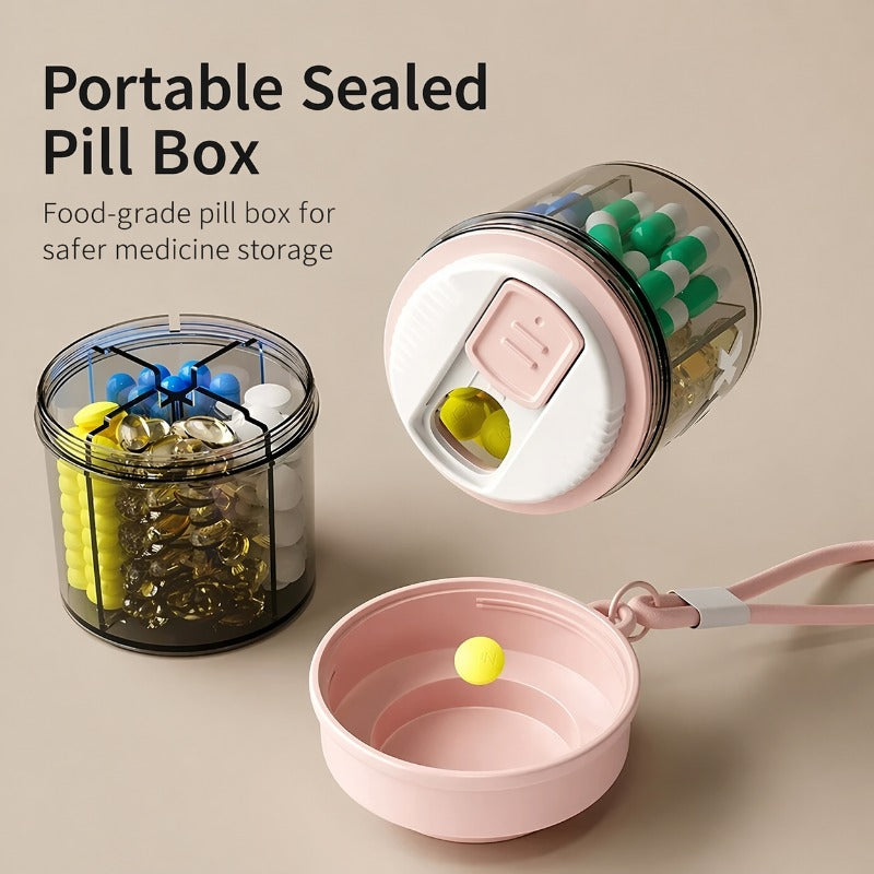 Compact Divided Pill Case