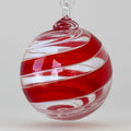 Red Spin Glass Ball Ornament