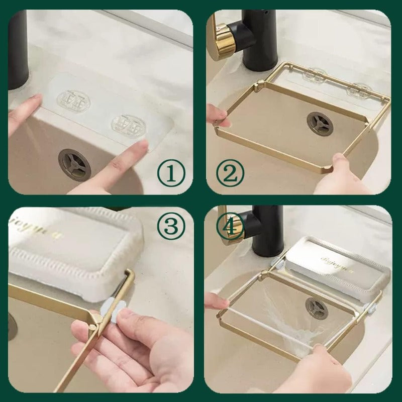 Foldable Corner Sink Strainer
