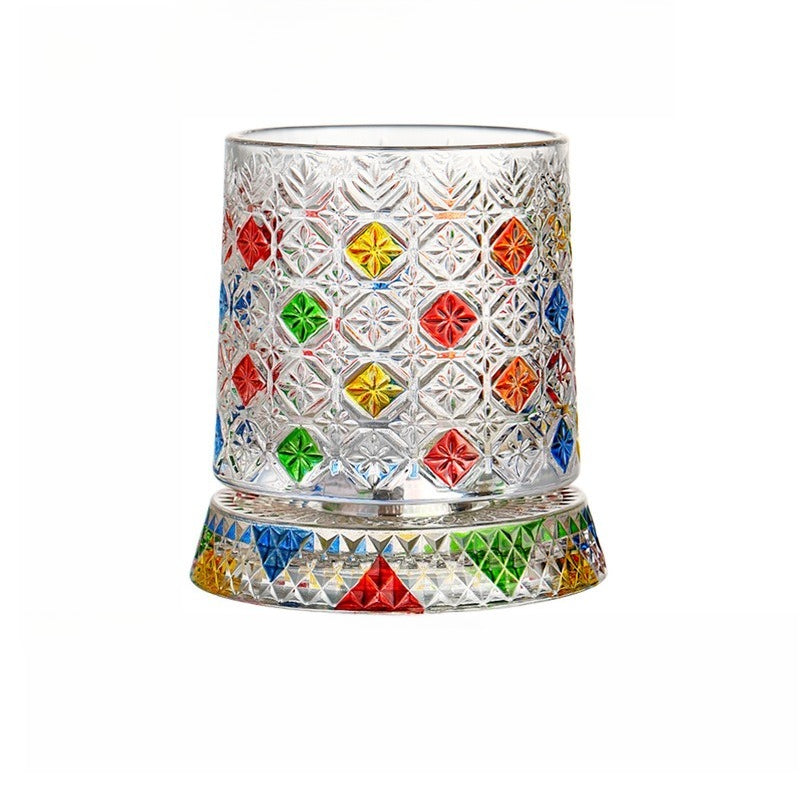 Spinning Crystal Whiskey Tumbler