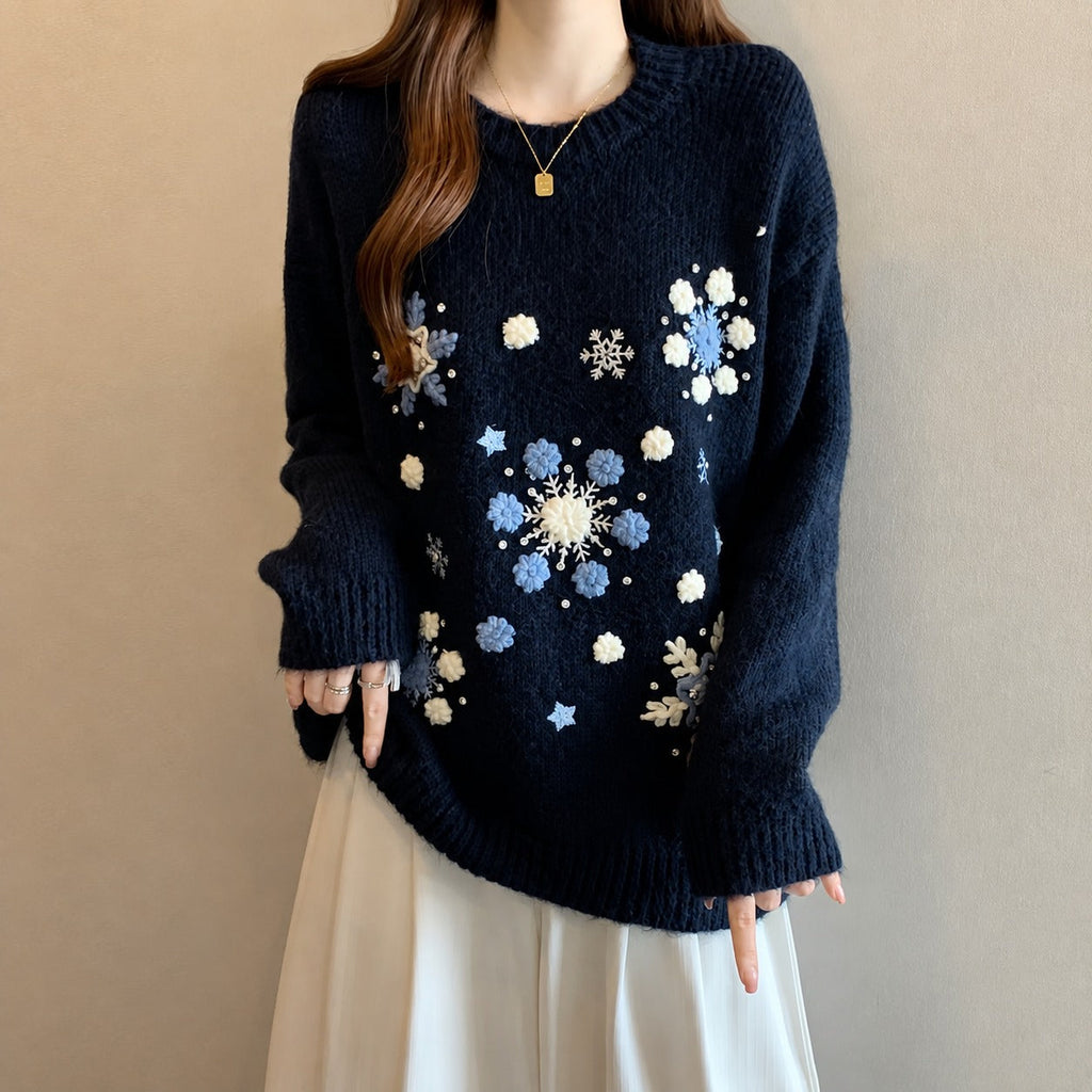 Christmas Village Plush Sweater