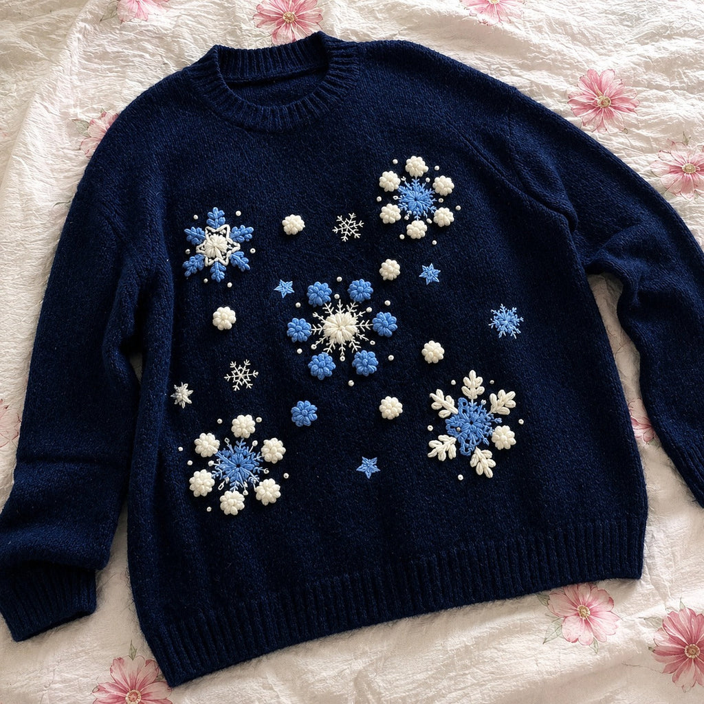 Christmas Village Plush Sweater