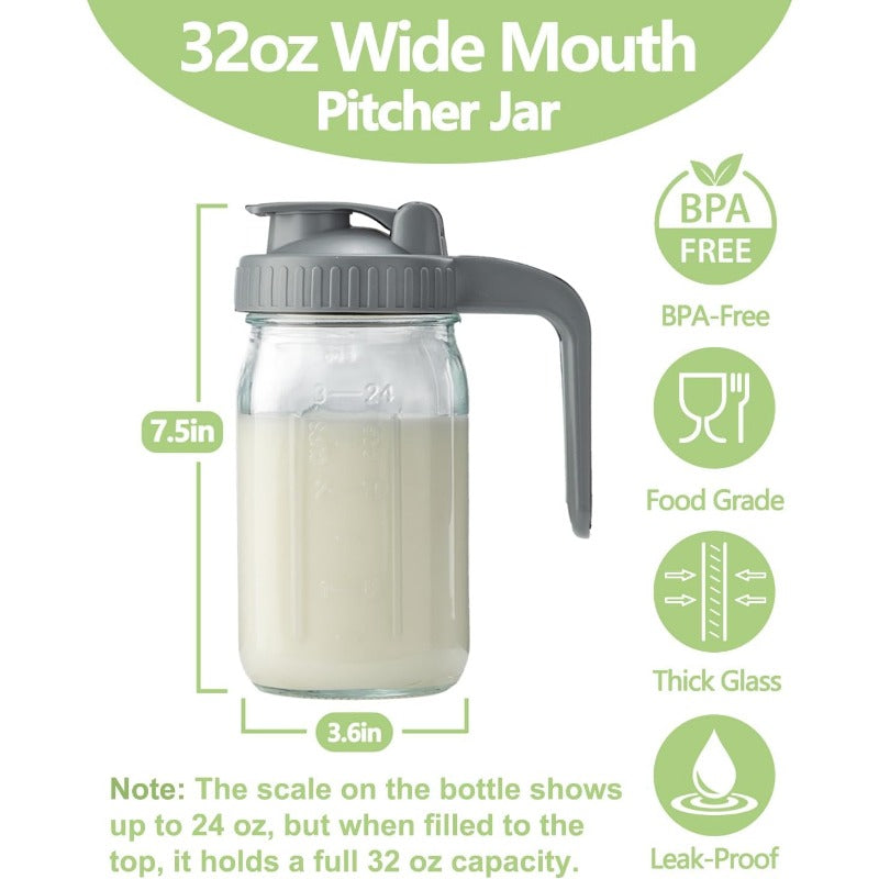 Leak-Proof Glass Pitcher