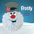 Frosty Glass Snowball Ornament
