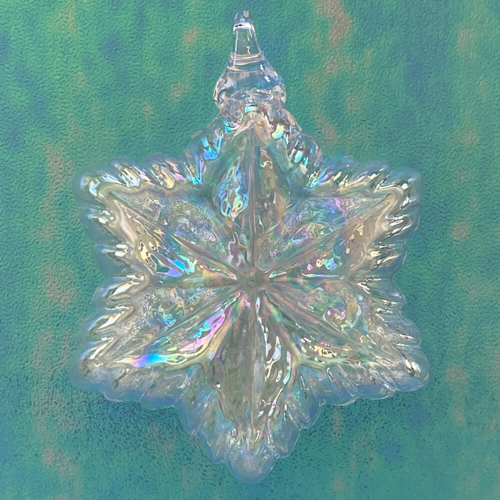 Icicle Star Glass Ornament