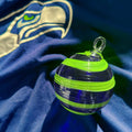 Sunday Blue Glass Ball Ornament