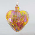 Sunset Beauty Glass Heart Ornament